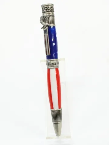 American Patriot Pen in Antique Pewter handcrafted by Paul's Pens n Things