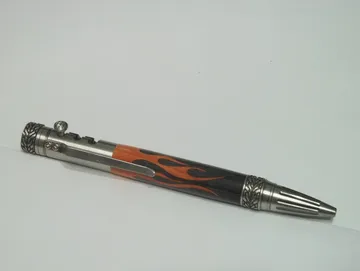Gearshift Pen in Antique Pewter handcrafted by Paul's Pens n Things