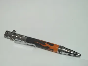 Gearshift Pen in Chrome handcrafted by Paul's Pens n Things
