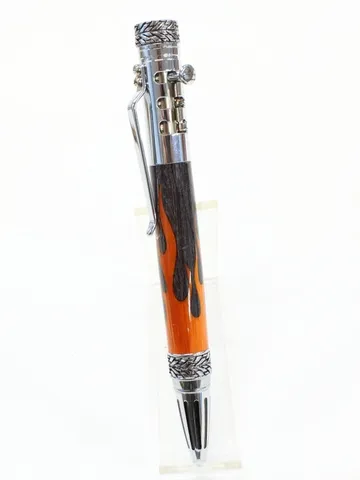 Gearshift Pen in Chrome handcrafted by Paul's Pens n Things