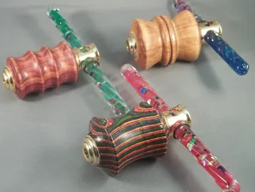 Wood kaleidoscope turned on Paul's lathe