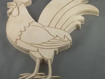 Rooster Profile made by Paul's Pens n Things