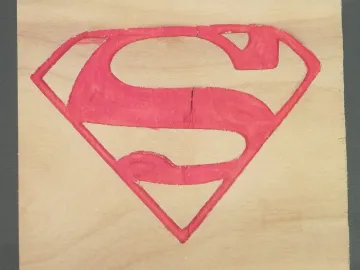 Superman Logo made by Paul's Pens n Things