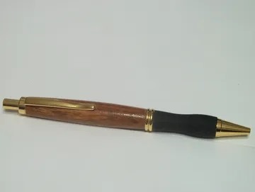 Pen and pencil combo with an afzelia barrel handcrafted by Paul's Pens n Things