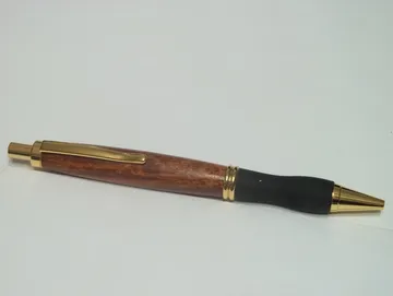Pen and pencil combo with a padauk barrel handcrafted by Paul's Pens n Things