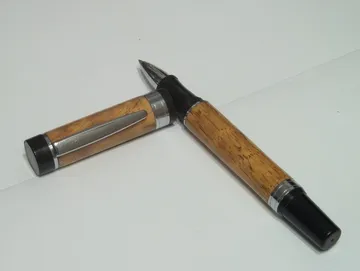 El Grande rollerball in mesquite with chrome trim