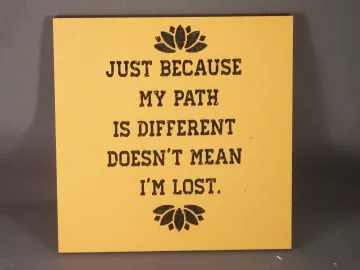 Mosaic Sign — Path carved by Paul's Pens n Things