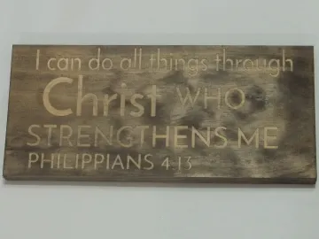 Wood Sign — Christ carved by Paul's Pens n Things