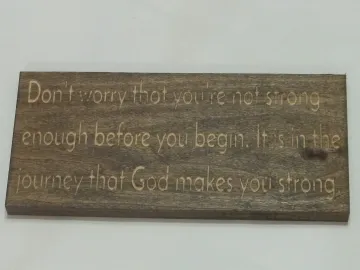 Wood Sign — Journey carved by Paul's Pens n Things