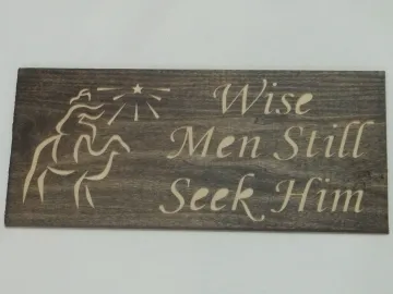 Wood Sign — Wise Men carved by Paul's Pens n Things