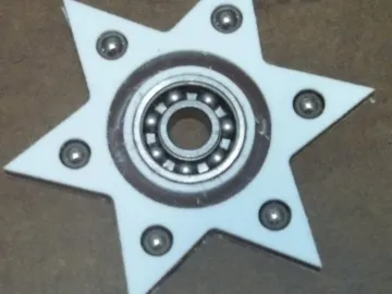 Fidget Spinner — Star with Groove cut by Paul's Pens n Things