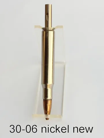 New nickel-plated .30-06 Springfield cartridge pen assembly
