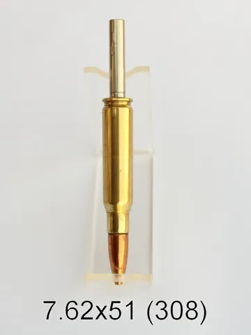 Powder-coated 7.62x51 military cartridge pen assembly with Cross transmission